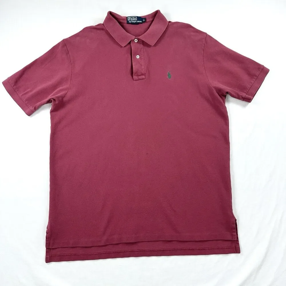 Polo Ralph Lauren Polo Shirts Mens XL Pique Knit Short Sleeve Preppy Lot of 3